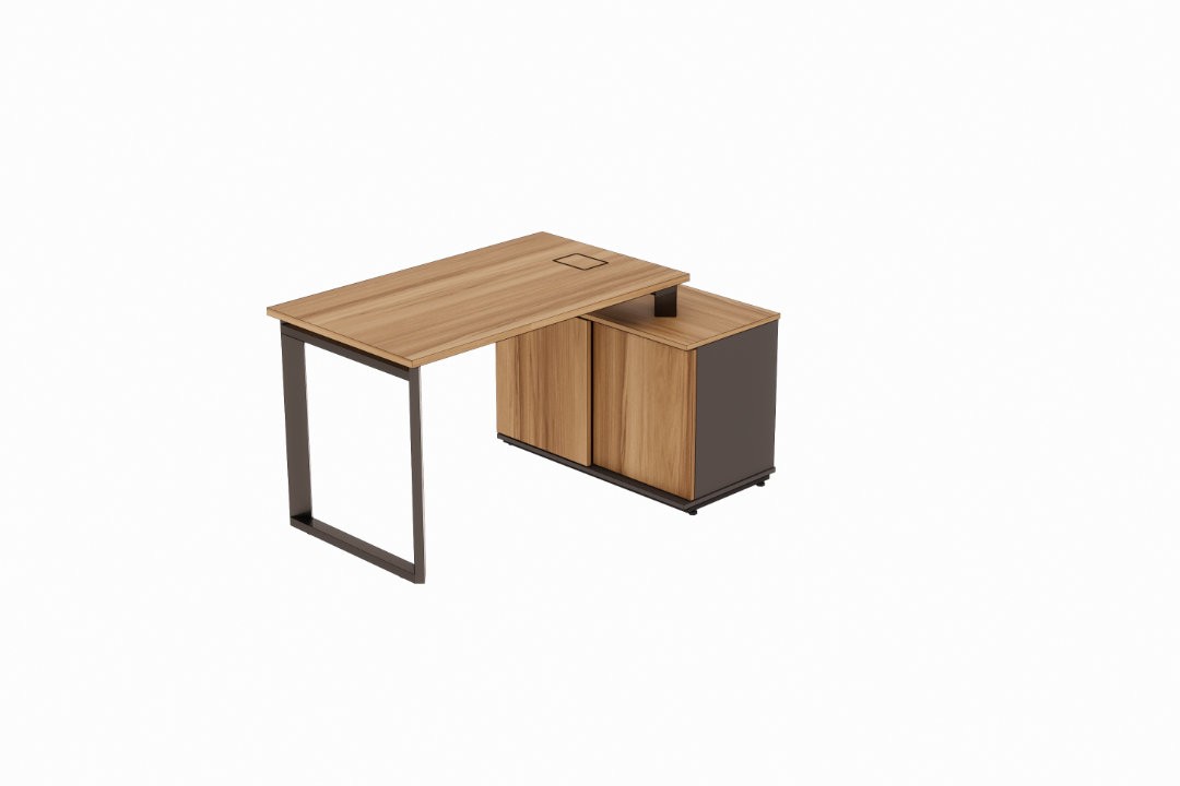 Mesa de escritório gerente com armário Level